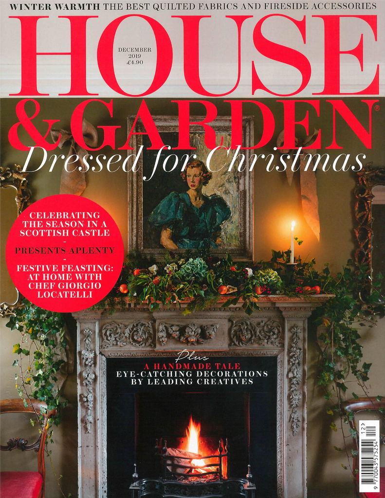Venturini Couture featured in the December issue of House & Garden!